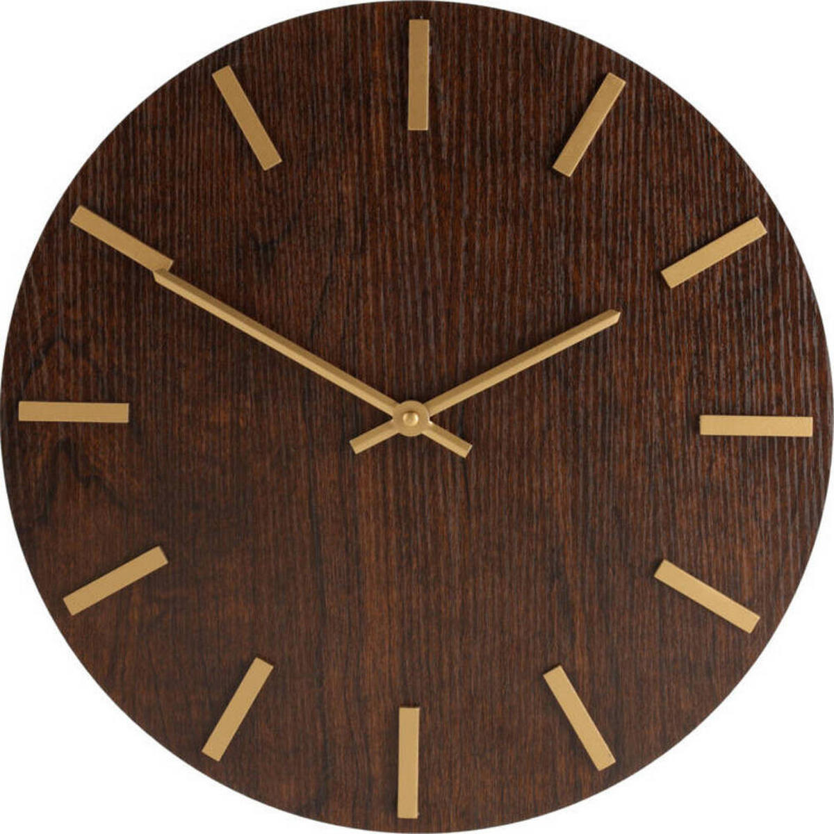 WANDUHR Ø 40 cm - Braun, Holzwerkstoff (40/40/4.5cm)