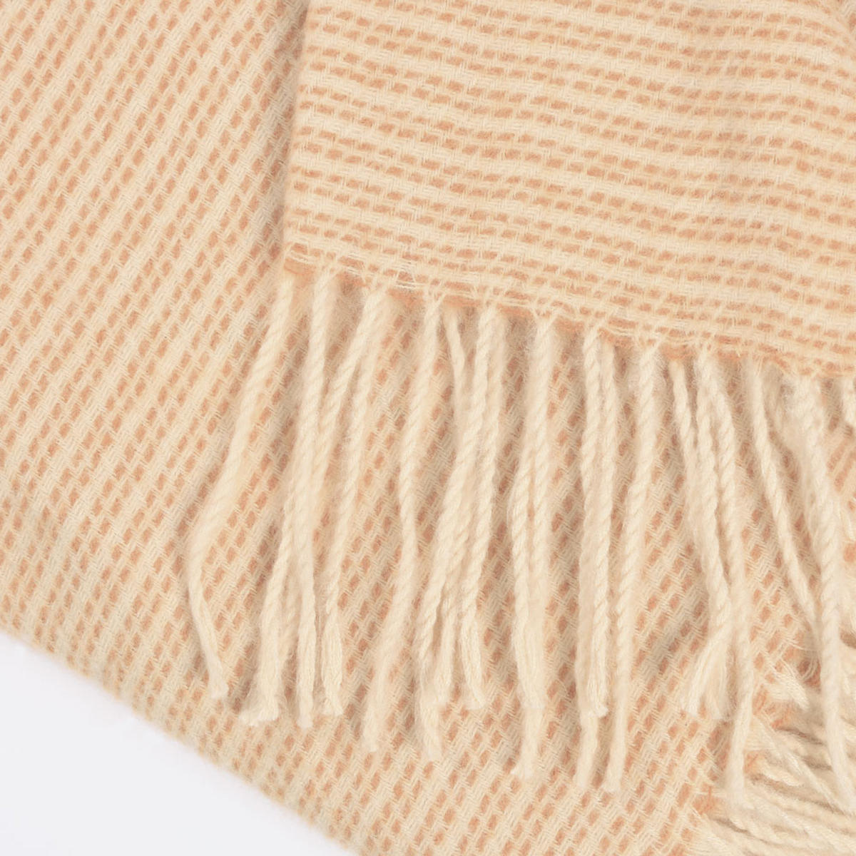 WOLLDECKE MILA - Farbe: Orange, Größe: 140 x 200 cm - Orange, Kunststoff (140/200cm) - Home Deluxe