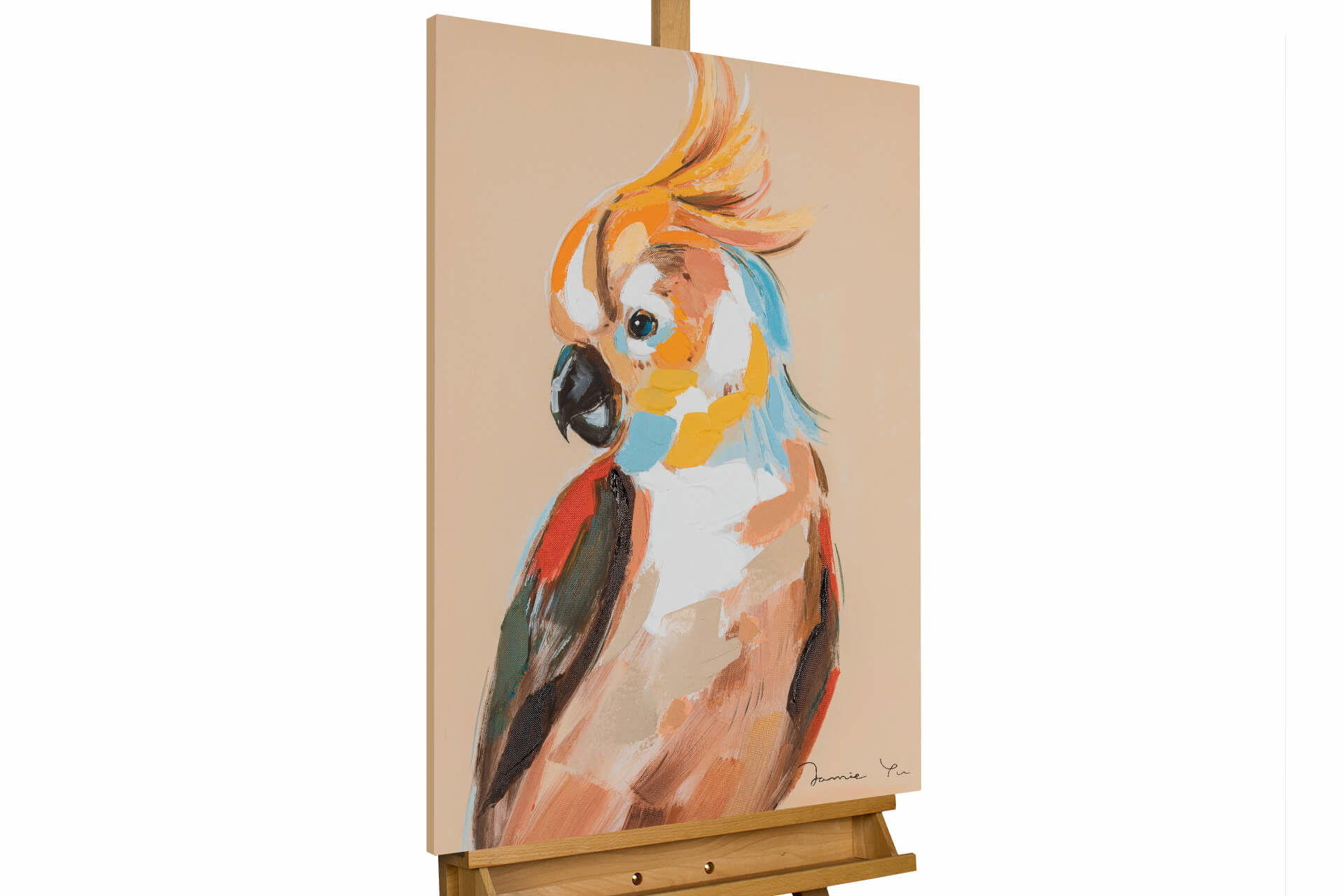 ACRYLBILD HANDGEMALT 50/70 cm - Multicolor, Holz/Textil (0.8/70cm) - KUNSTLOFT