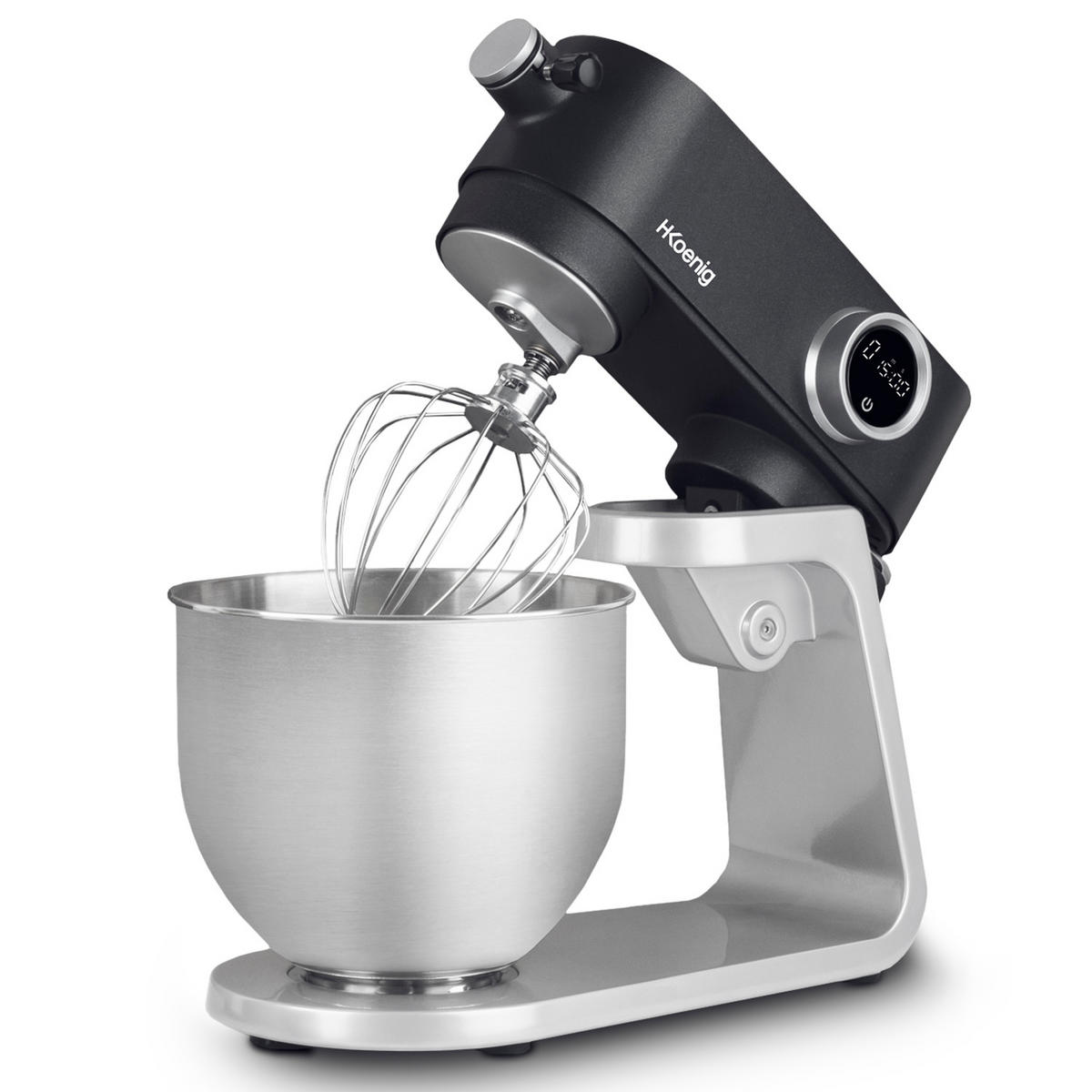 KÜCHENMASCHINE KM120 Silber - Grau, Metall (39/34/22cm) - HKoenig