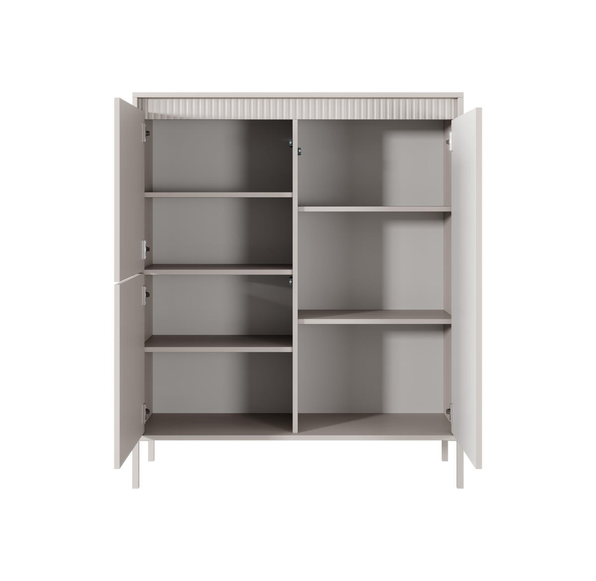 HIGHBOARD Beige Senso 103/123 cm - Beige, Holzwerkstoff (103/123/39cm) - Bettso