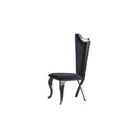 ESSZIMMERSTUHL AMALIA Schwarz Velvet - Schwarz, Textil (50/116/55cm) - KAWOLA