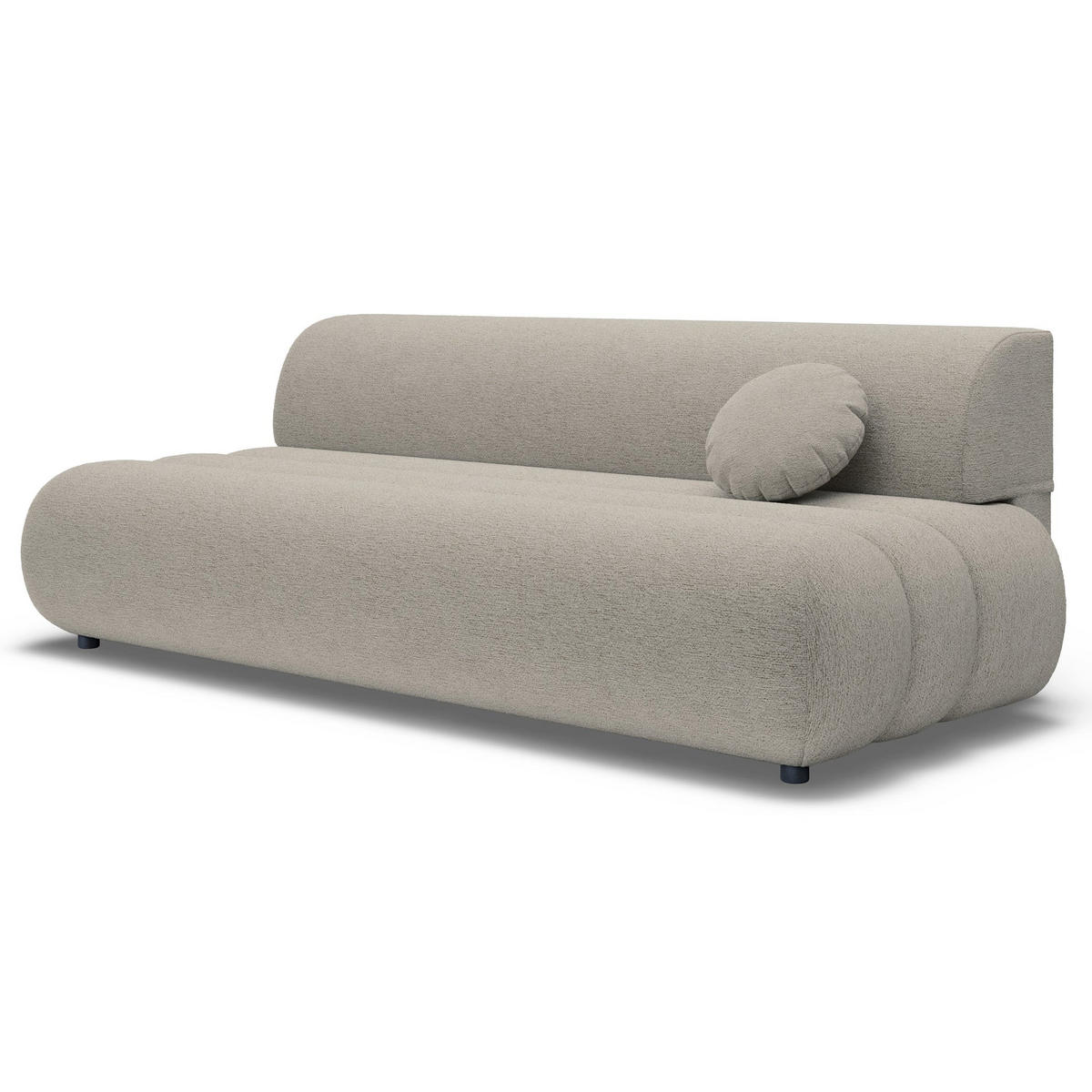 POHOVKA Arione, 214 cm - černá/šedohnědá, dřevo/plast (214/74/104cm) - Selsey