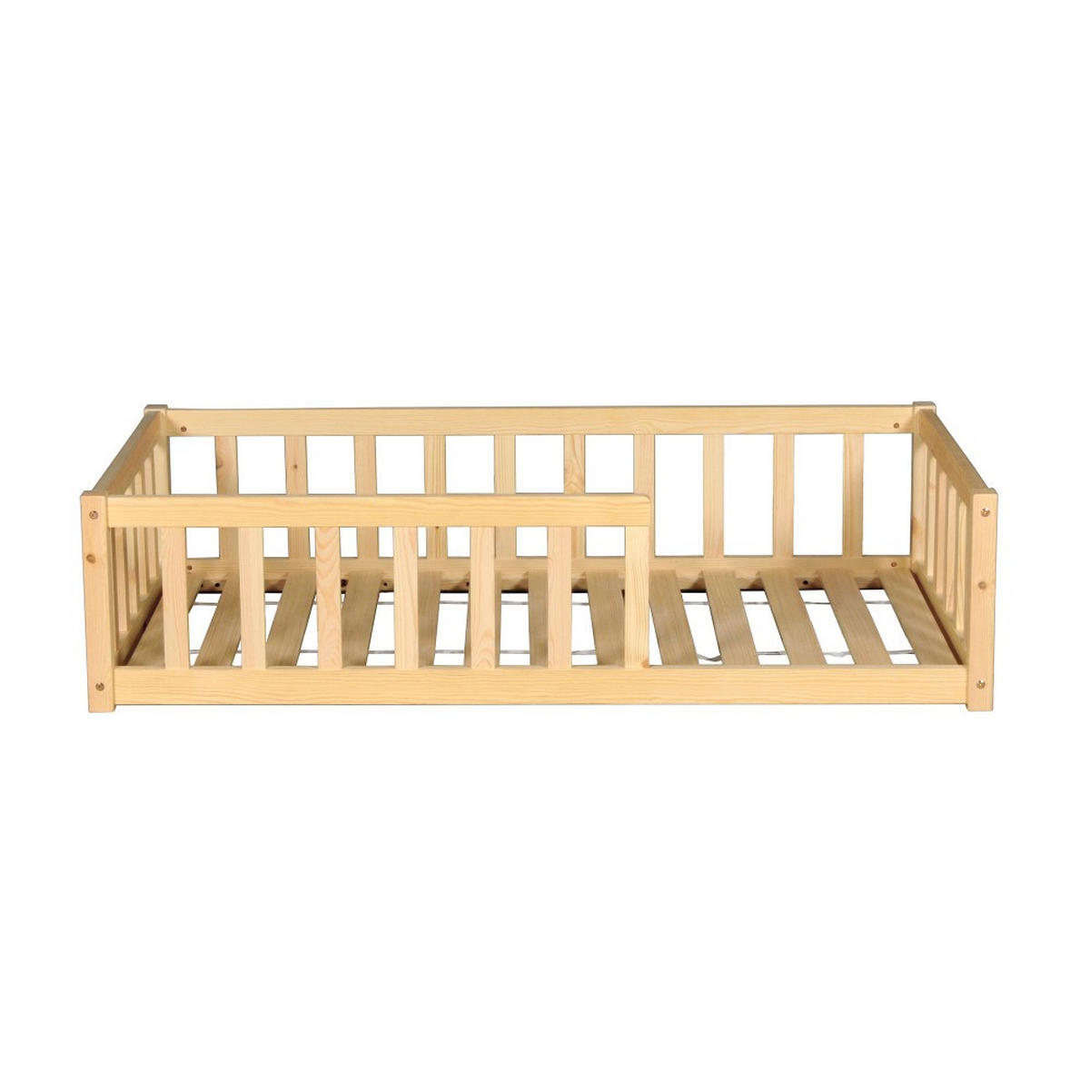 KINDERBETT NINO MIT LATTENROST/ Kinderbett 70x140 - Naturholz - Naturfarben, Holz (70/140cm) - Weber Industries