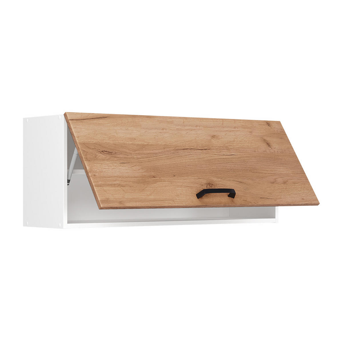 HÄNGESCHRANK R-Line, Goldkraft Eiche/Weiß, 100 cm Flach - Honigeiche/Weiß, Holzwerkstoff (100/40/31cm) - Vicco