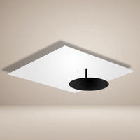 LED-WAND-/DECKENLAMPE Plate Weiß 62x62cm - Weiß, Metall (62/62/10cm) - s.luce