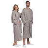 BADEMANTEL, S, 100% Baumwolle, Braun - Grau, Textil (Scm) - Zollner