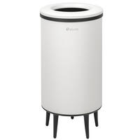 ABFALLEIMER, 36 Liter, aus Metall, weiß - Weiß, Metall (36/70/36cm) - eluno