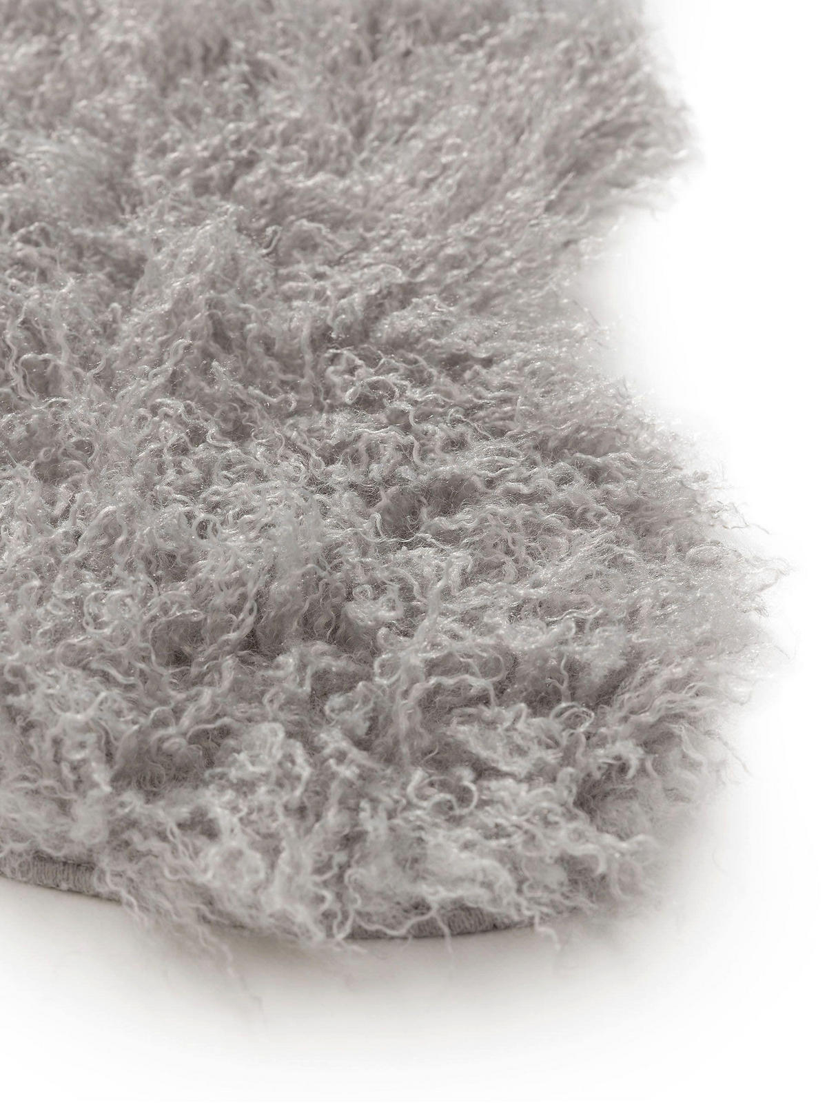 KUNSTFELL-TEPPICH Oscar Grau 60x90 cm - Grau, Textil (60/90cm) - benuta Nest