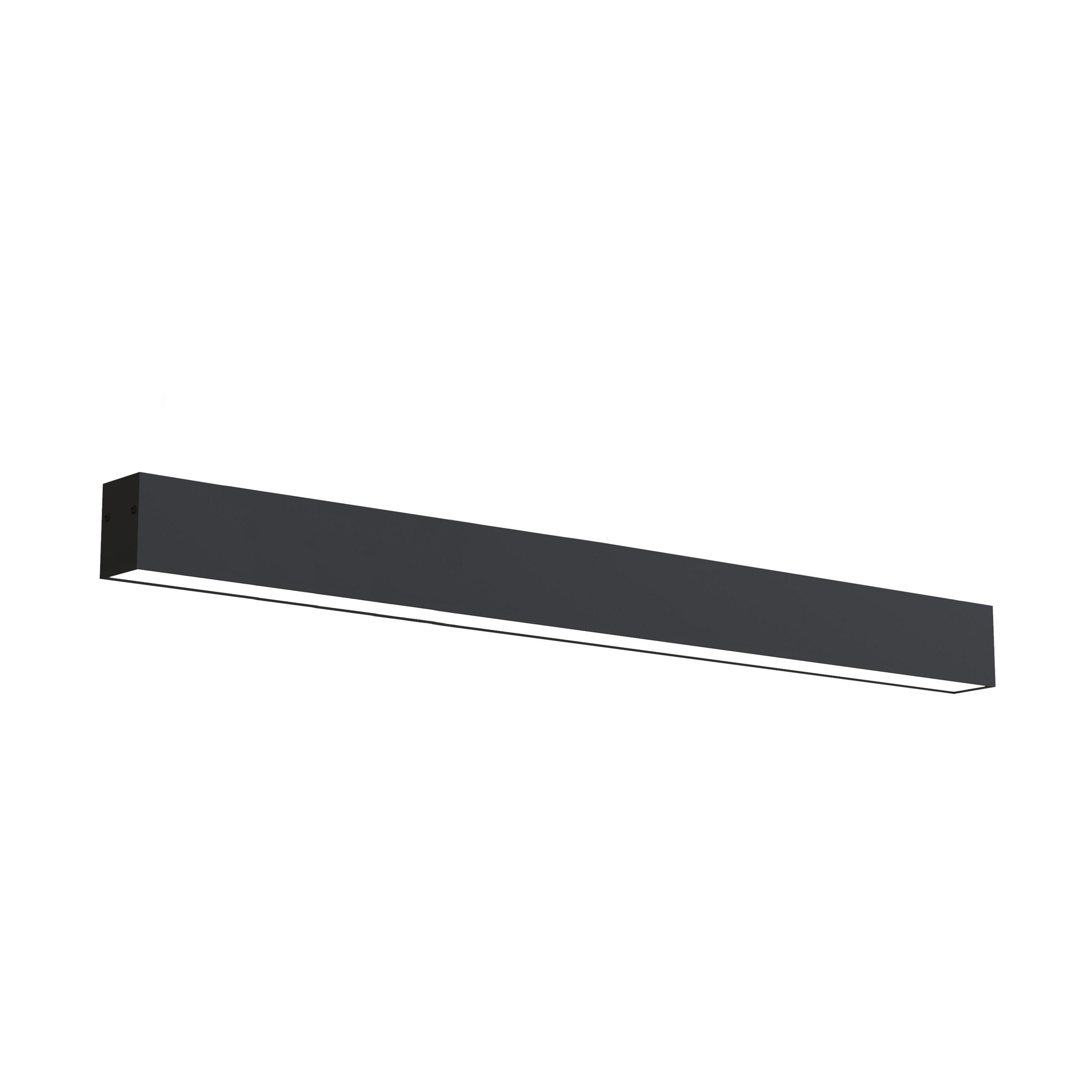 Lumicom Led-Deckenleuchte Schwarz 100x6.3x4.5 cm