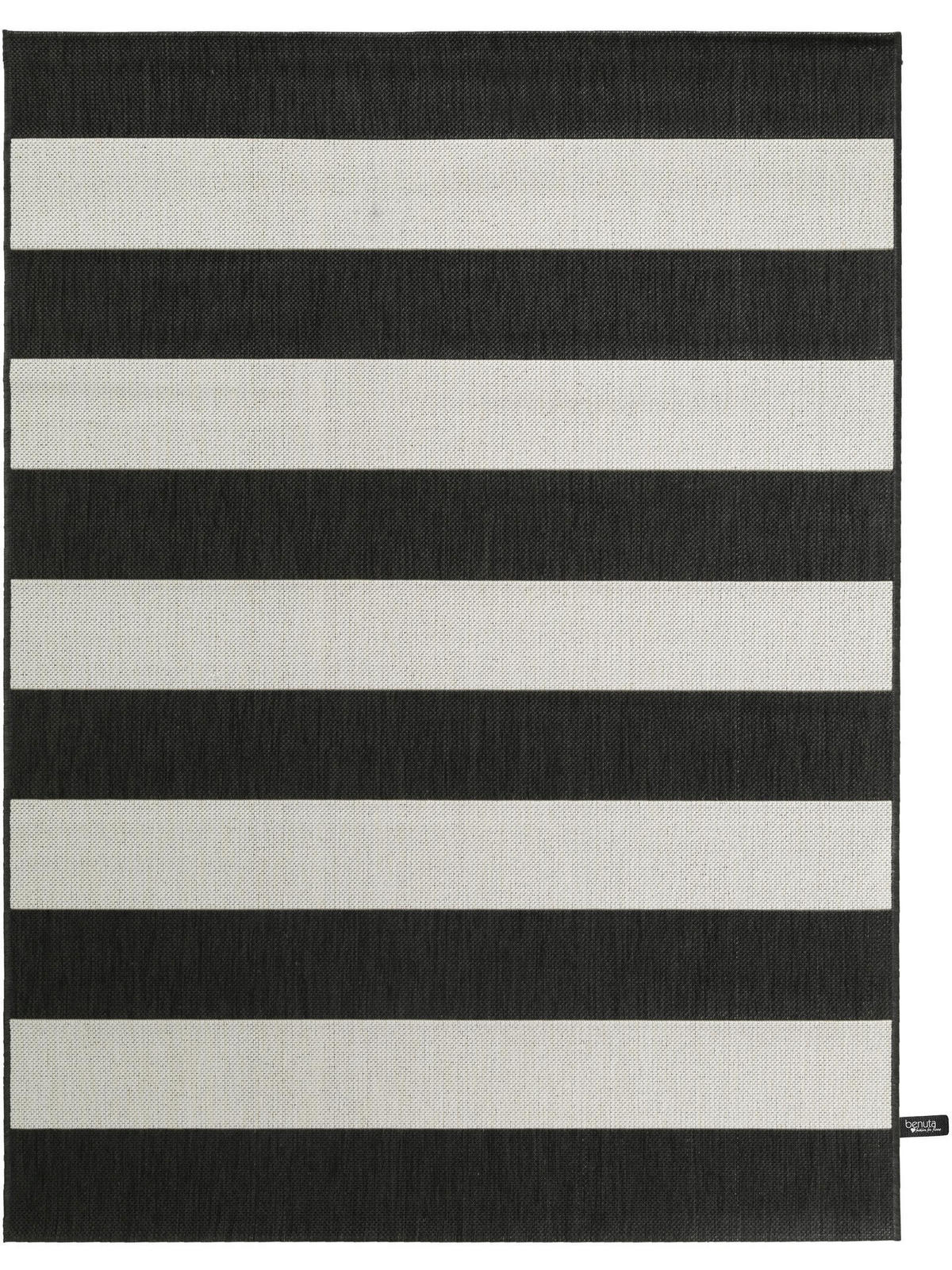 OUTDOORTEPPICH Metro Schwarz 120x170 cm - Schwarz, Textil (120/170cm) - benuta Nest