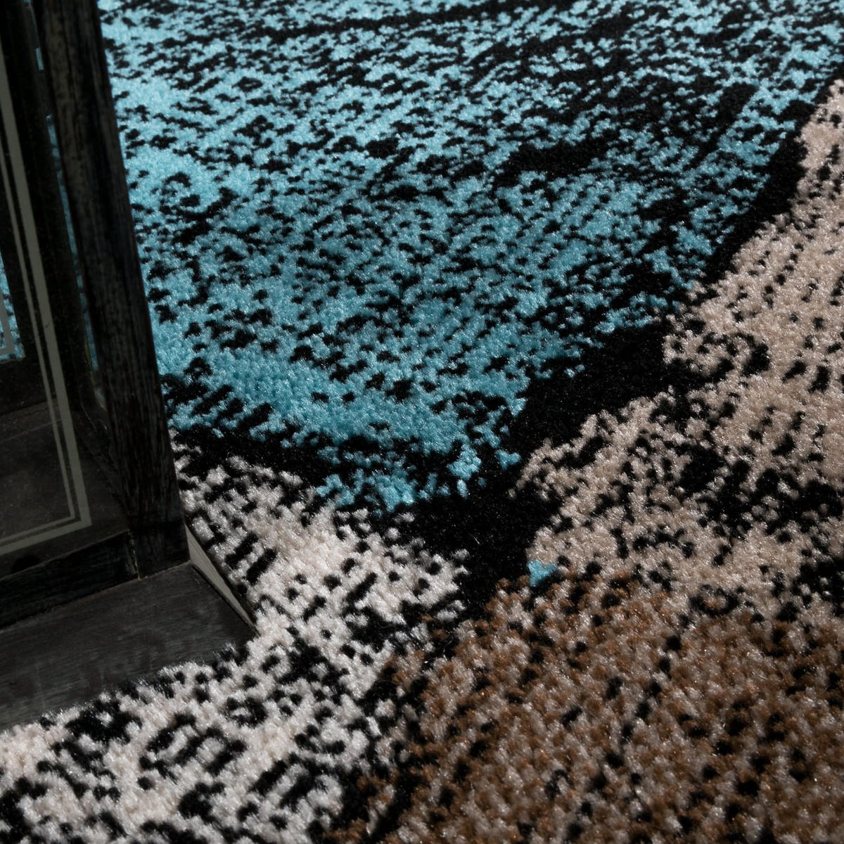 KURZFLORTEPPICH, kariert, Braun, 80 x 150 cm - Braun, Textil (80/150cm) - KADIMA DESIGN