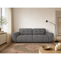BIGSOFA Vannes Chenille Grau 272/134/68 cm - Anthrazit, Kunststoff/Textil (272/68/134cm) - foamnova