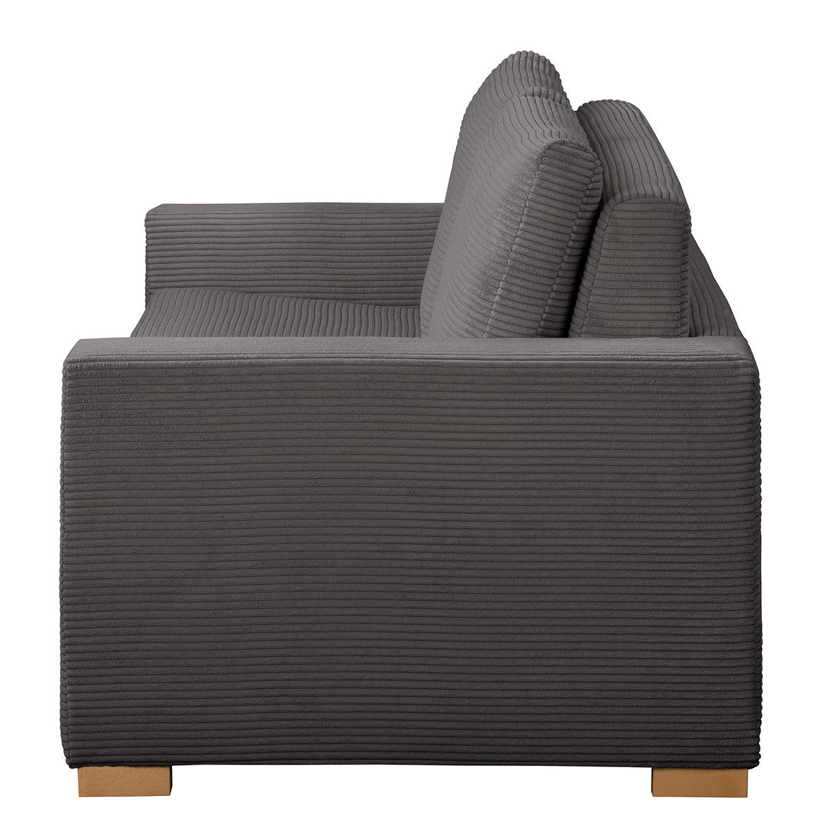 SCHLAFSOFA - Buchefarben/Grau, Holz/Buchenholz (193/90/90cm) - home24