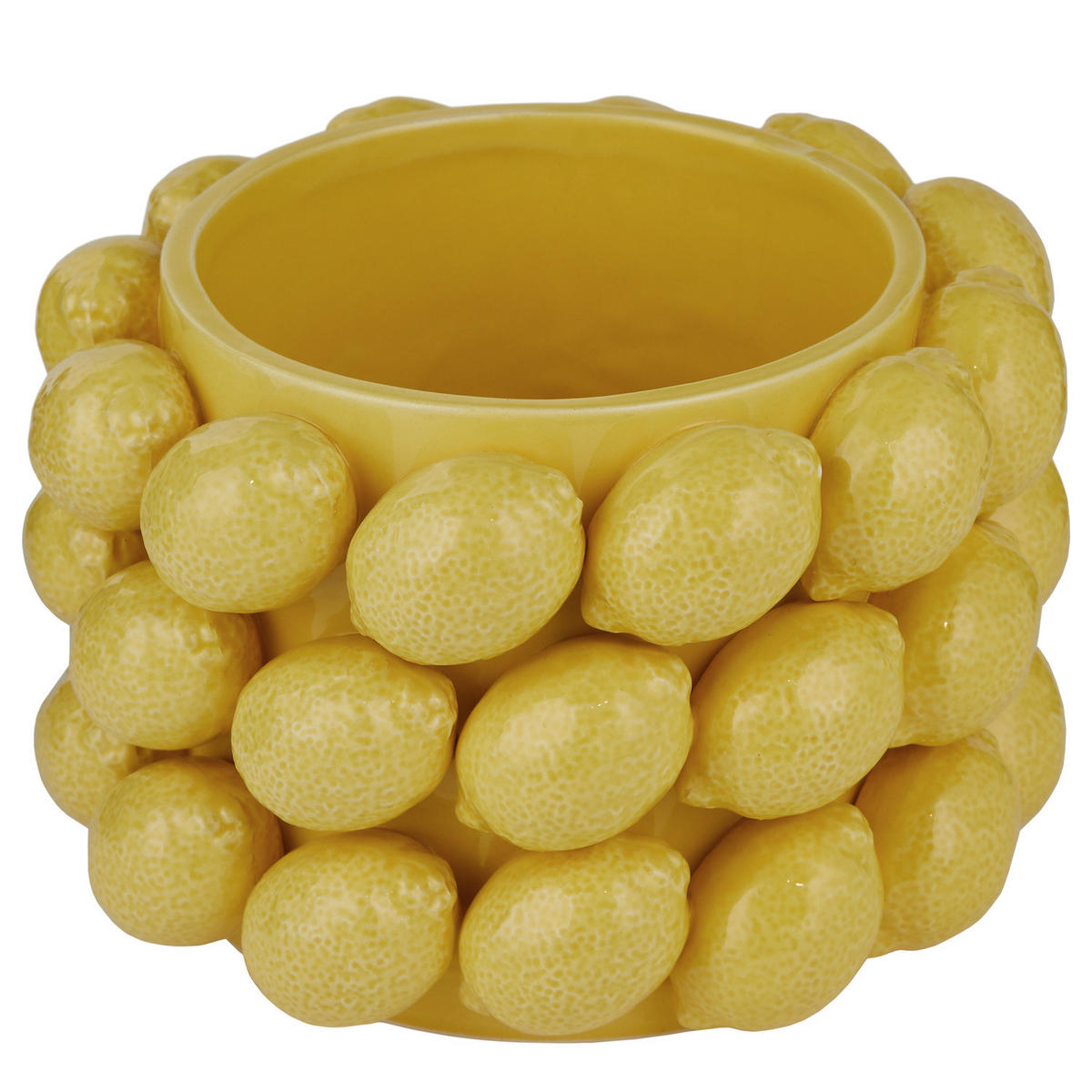 BLUMENTOPF Lemon Ø 20 cm - Gelb, Stein (13cm) - Butlers