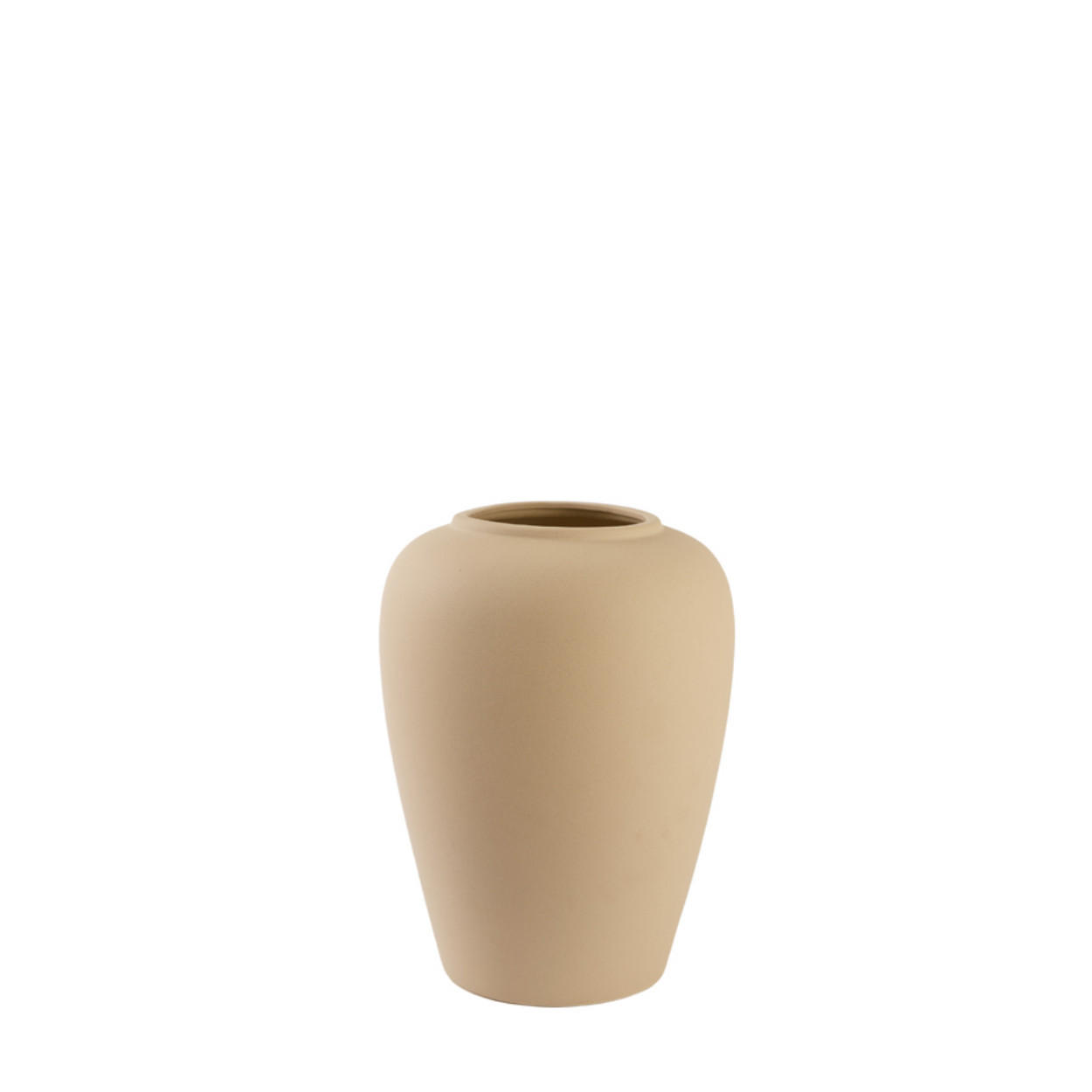 VASE Valeria - Weiß - 40/40/52 cm - Weiß, Keramik (52cm) - Light & Living