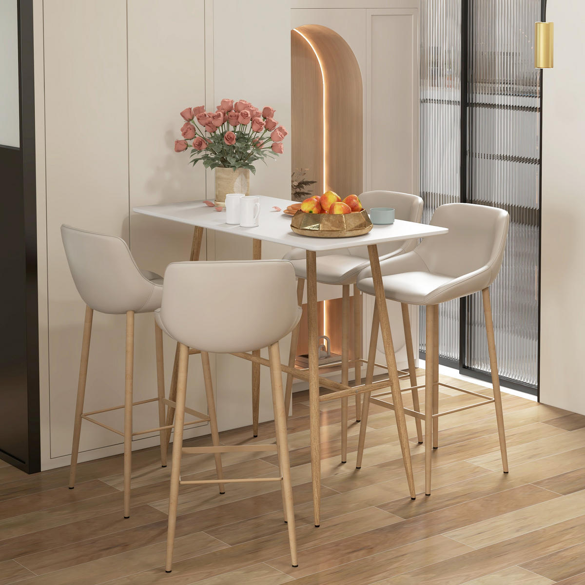 BARTISCH Weiß 1 Stück - Weiß, Kunststoff (120/60/98cm) - GiPP