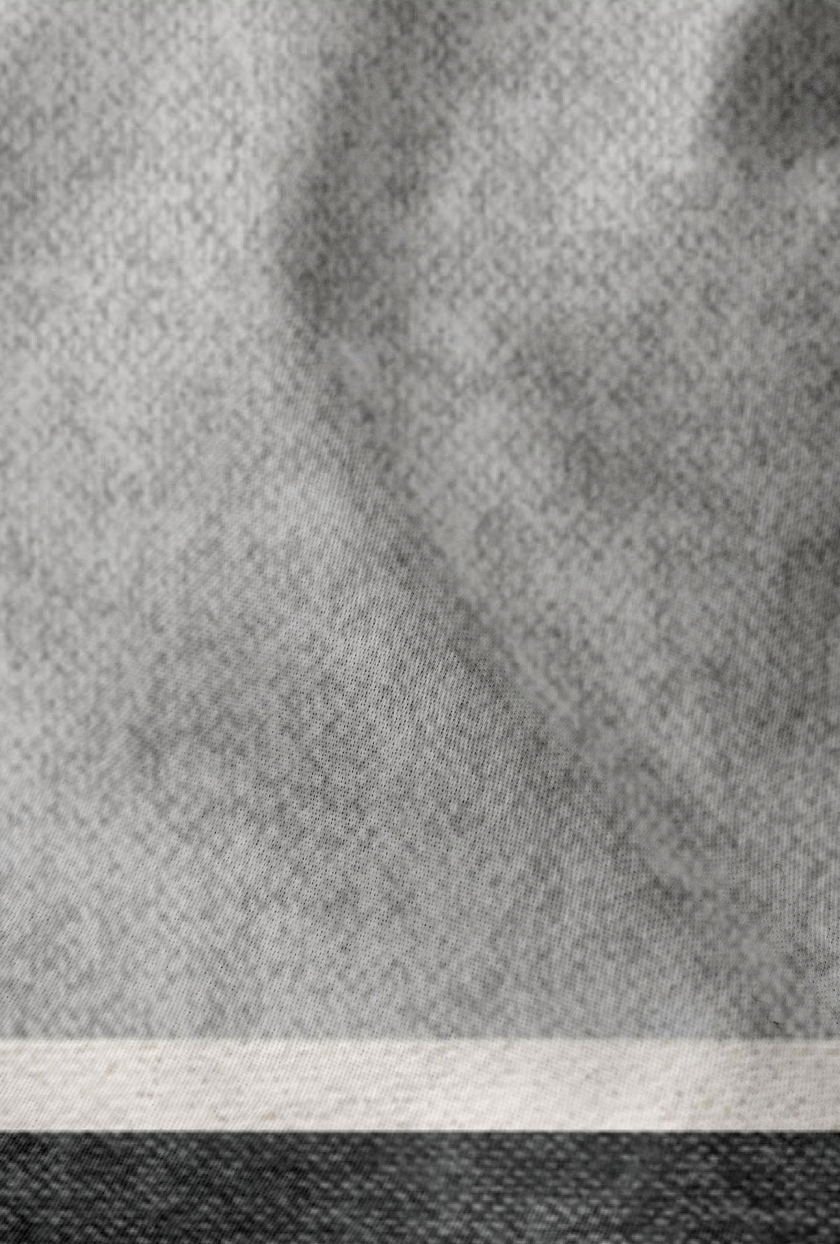 BETTWÄSCHE-GARNITUR Premium Melange Blockstreifen sturmgrau, 155x200 cm + 80x80 cm - Grau, Textil (155/200cm) - biberna