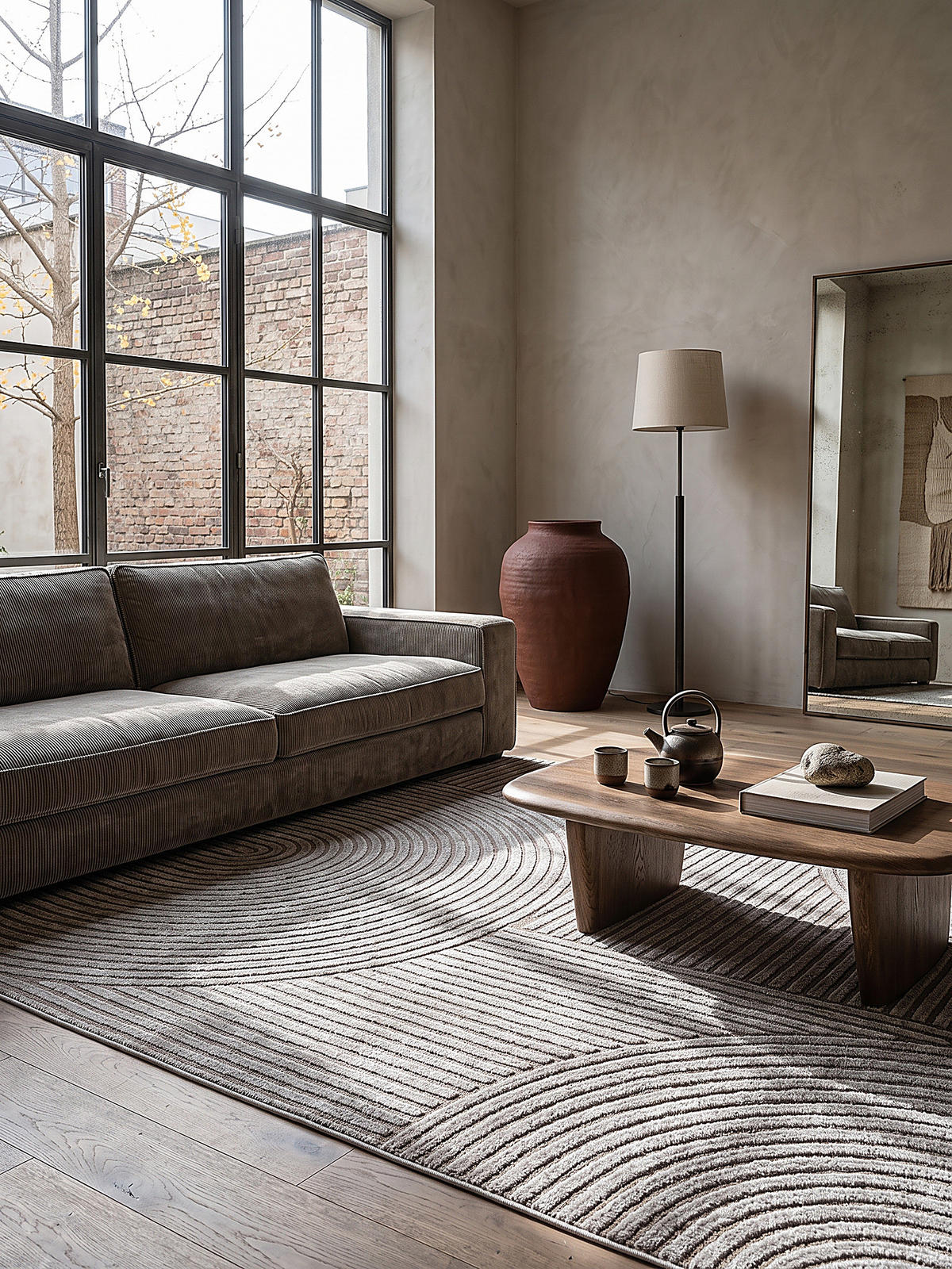 TEPPICH Kurzflor CETINA Geometrisch Polypropylen-Polyester Grau 240 x 340 cm - Grau, Textil (240/340cm) - KADIMA DESIGN