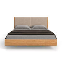 MASSIVHOLZBETT Lumo aus Eiche 200x220 cm, Storm 06 - Eichefarben/Beige, Holz (200/220cm) - Danzz