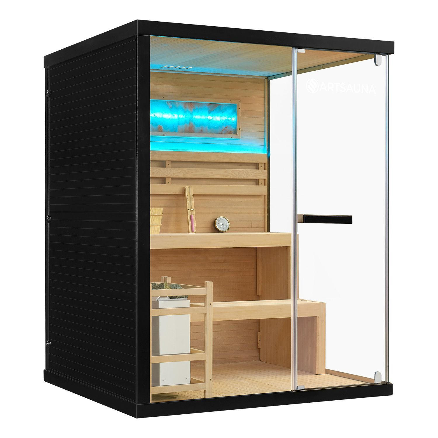 Thumbnail - Artsauna Sauna, Natur, Holz, 140x190x150 cm, Freizeit, Wellness, Sauna