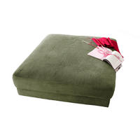 BIG HOCKER MADELINE Grün Cord - Olivgrün, Textil (120/43/120cm) - KAWOLA