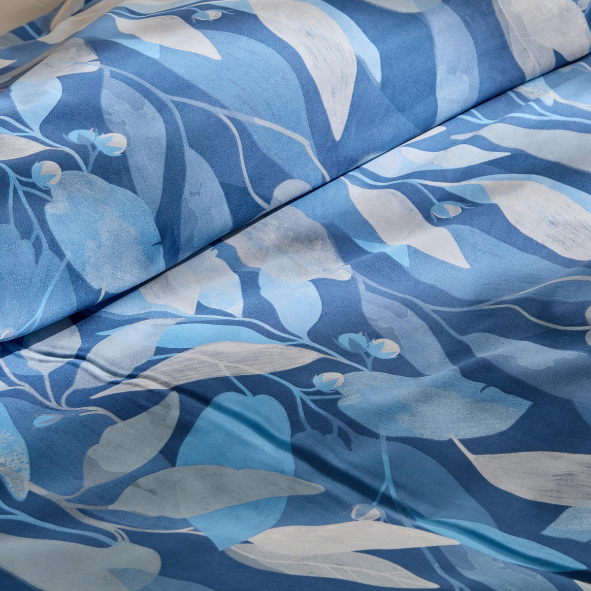 BETTWÄSCHE Azurella - Dunkelblau, Textil (200/220cm) - home&you