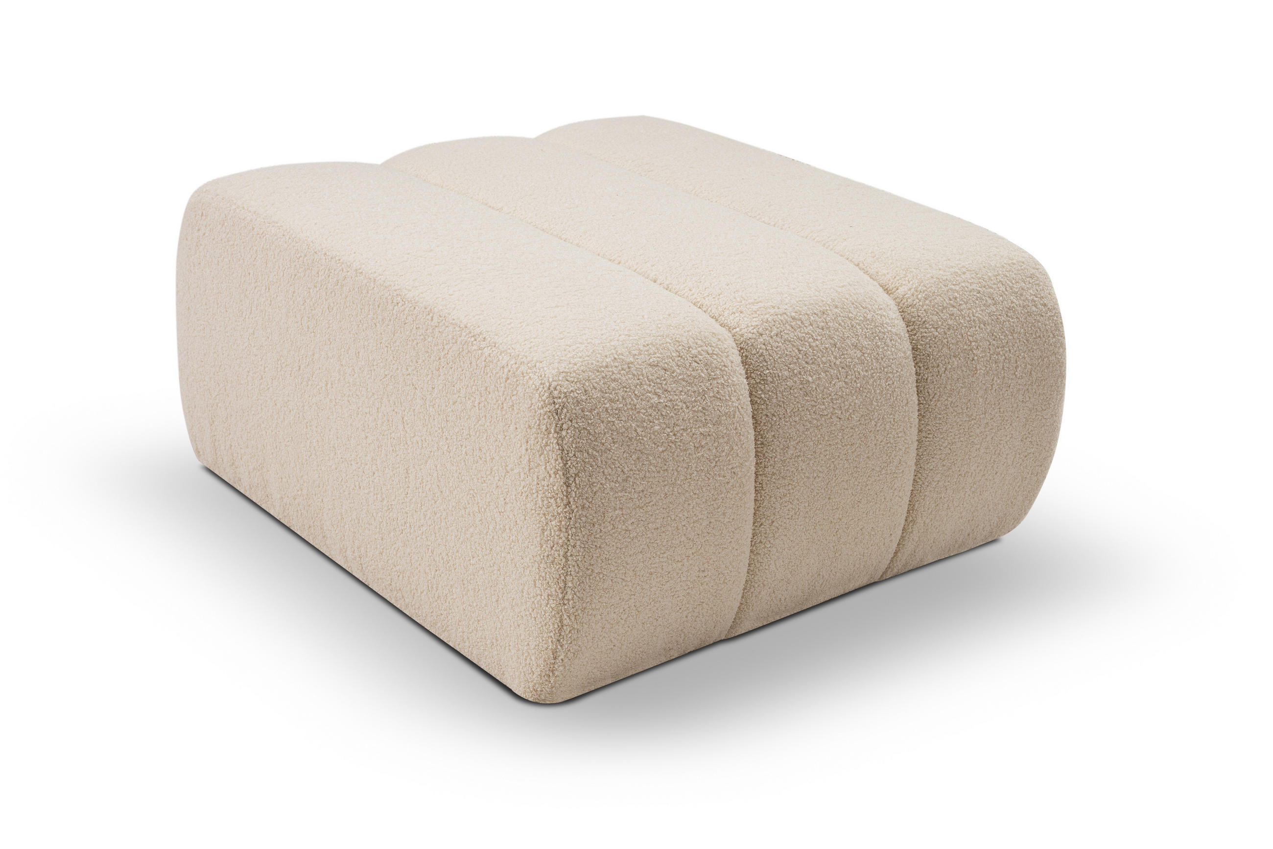 Masseno Polsterhocker Creme 75x41x82 cm