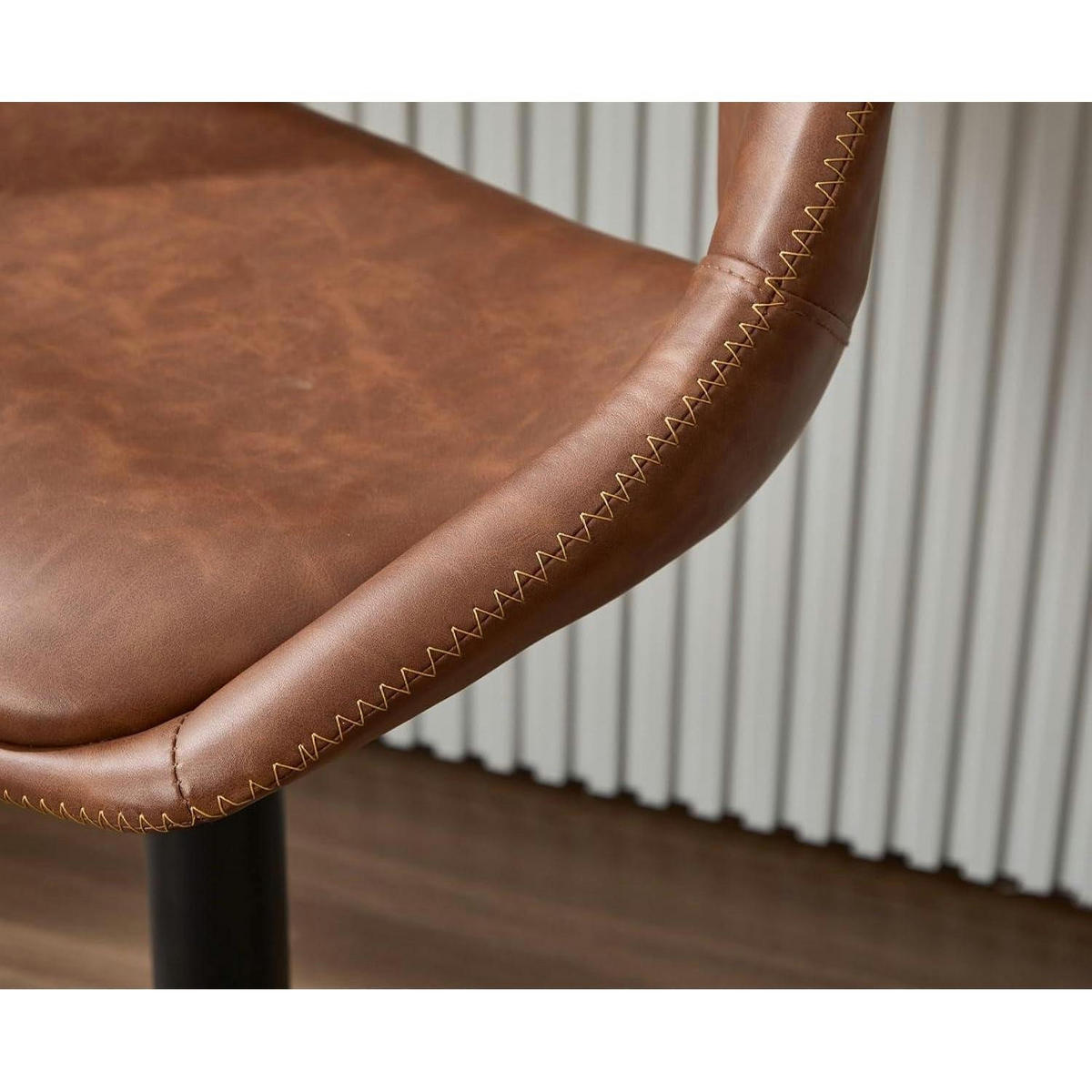 BARHOCKER 4er Set Braun Höhenverstellbar 360° Drehbar - Braun, Kunststoff (49/85/51cm)