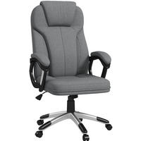 DREHSTUHL 66/75/110-120 cm grau aus Polyester höhenverstellbar mit Wippfunktion - Grau, Kunststoff (75/120/66cm) - OKWISH