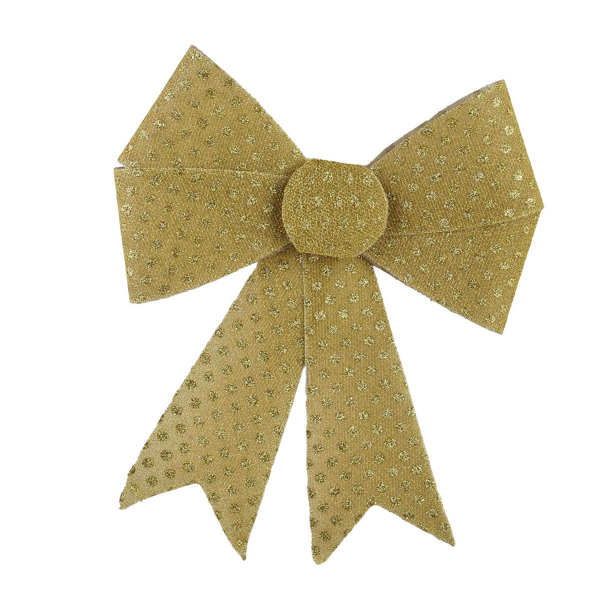 SCHLEIFE Santa Lila Gold 25x25x29 cm Kunststoff - Goldfarben, Kunststoff (25/29/25cm) - Mondex