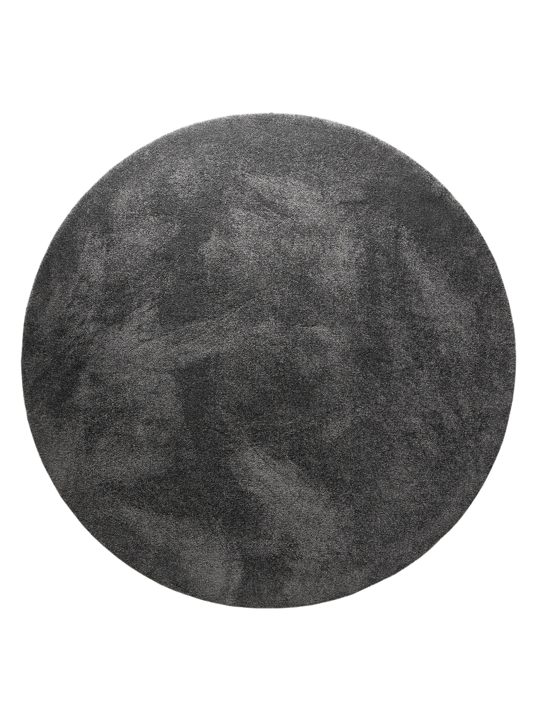 HOCHFLORTEPPICH Melvin waschbar ø 150 cm rund - Grau, Kunststoff (150/150cm) - benuta Nest