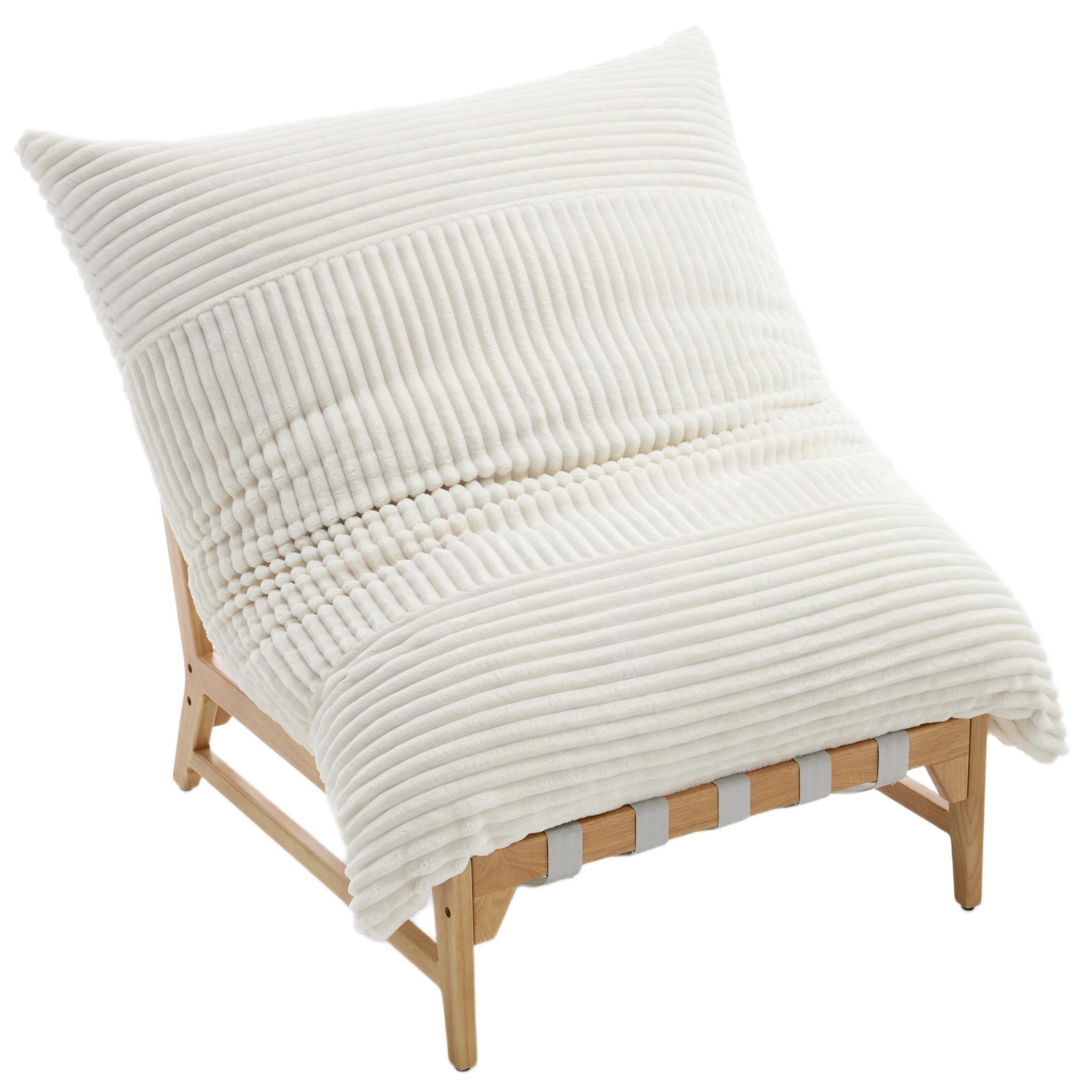 XXL-SESSEL Cord mit Holzrahmen, Breites Kissen, Beige - Beige, Holz/Textil (117/94/114cm) - LVHOM