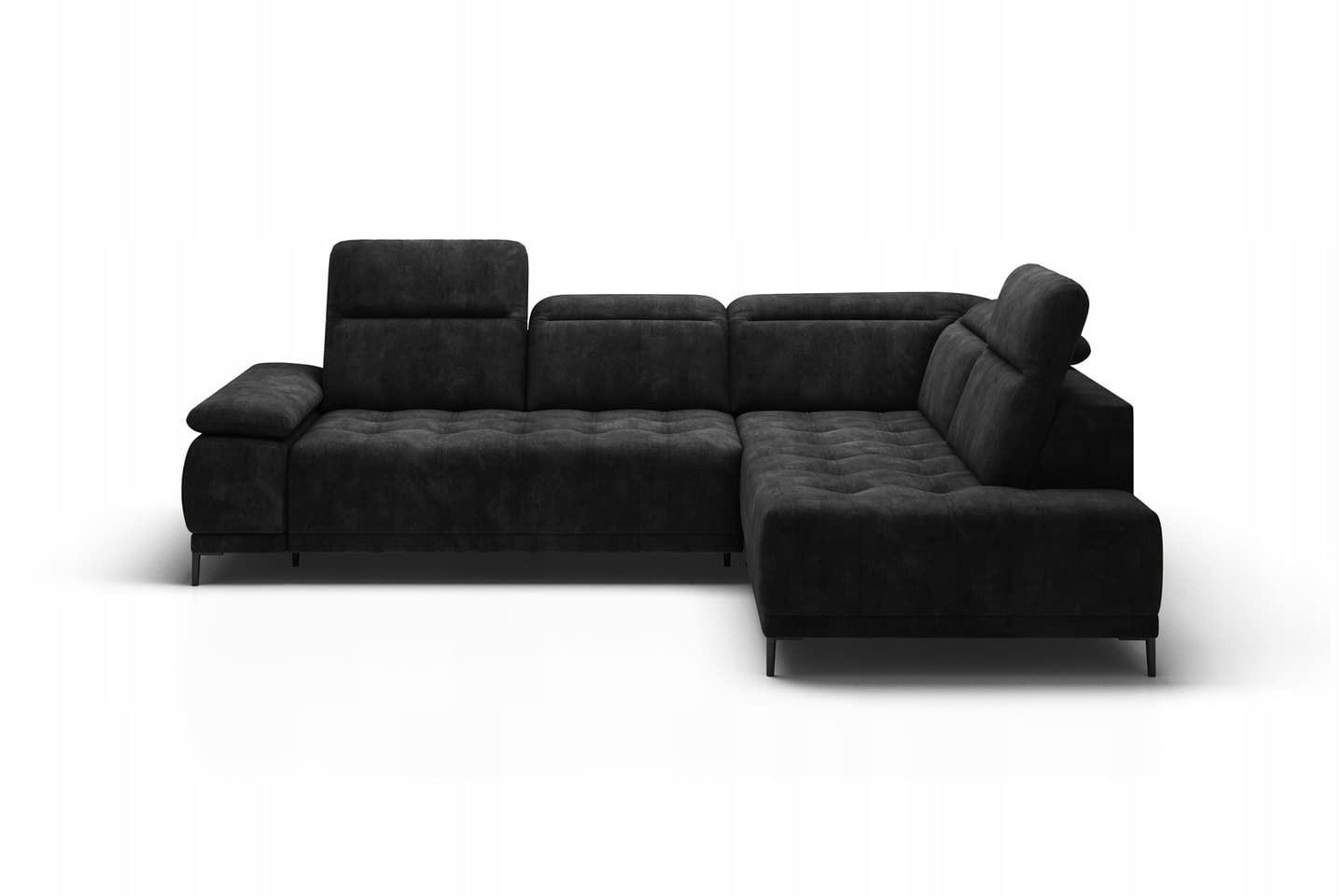 ECKSOFA FOCUS XL L-förmig Konfiguration freistehend RECHTS 352x204x98cm Dark grey - Dunkelgrau, Holz/Textil (352/204cm) - DomoHome