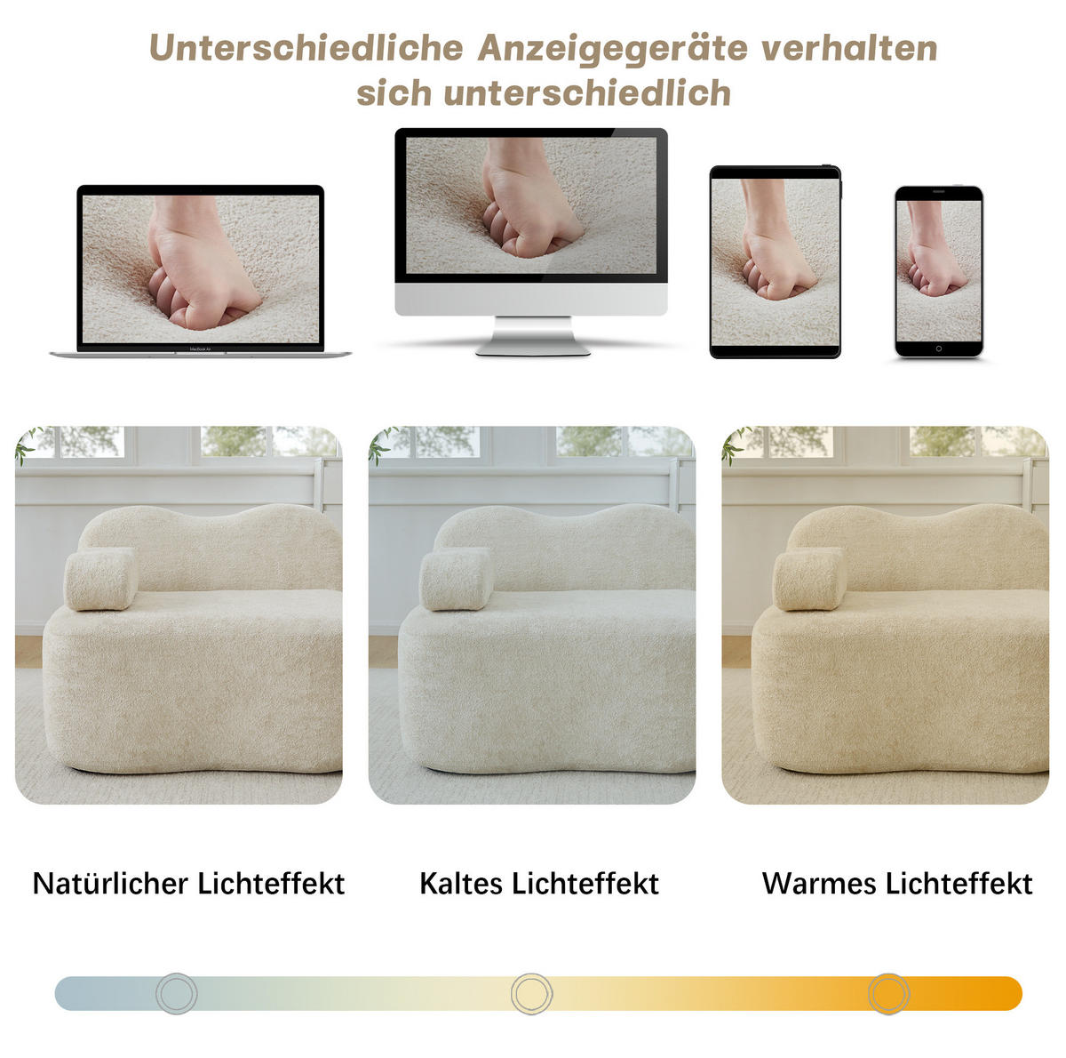 WOHNLANDSCHAFT 384/167/70 cm Beige aus Velvet mit modularem Design - Beige, Textil (167/70/384cm) - OKMYHOME