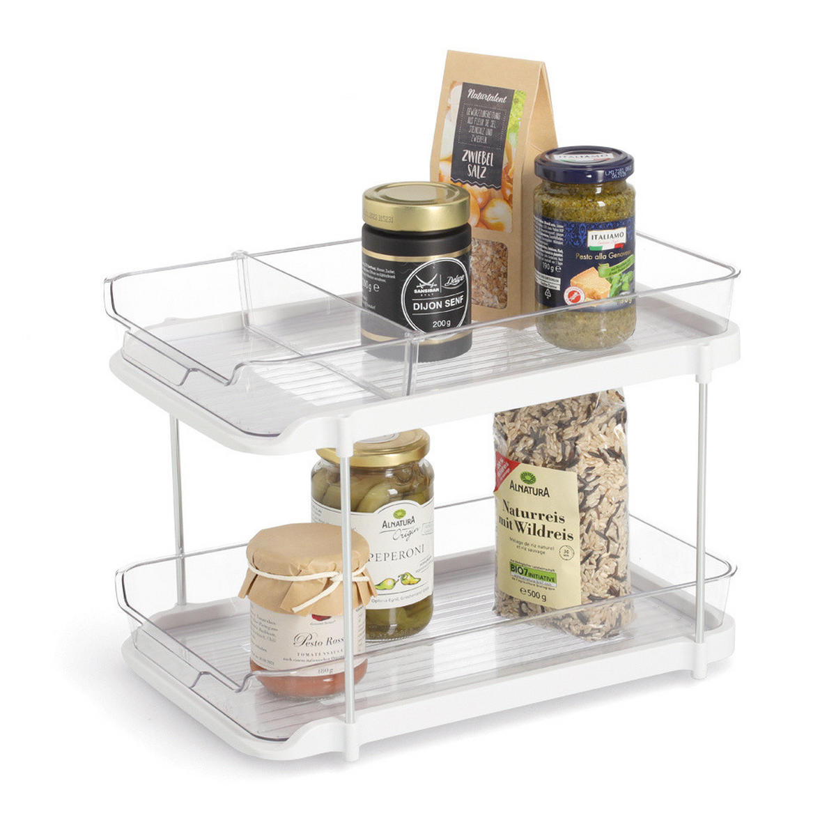 KÜCHENSCHRANK-ORGANIZER Compacta 33,3/21,3/23,5 cm - Transparent, Kunststoff (21.3/23.5/33.3cm) - ZELLER