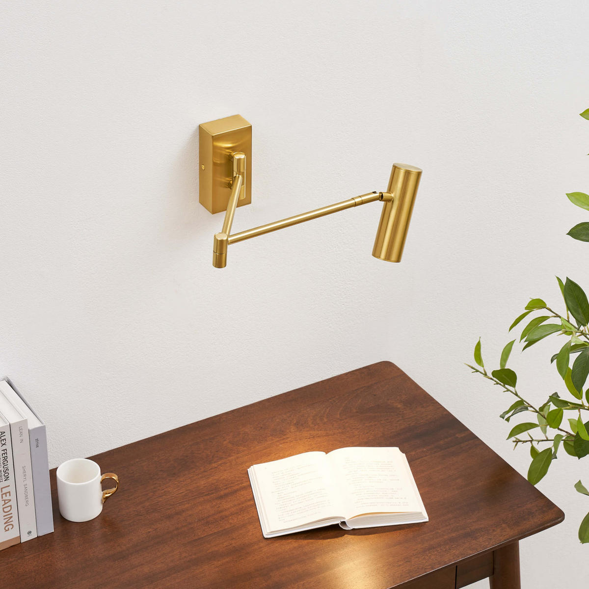 WANDLEUCHTE Rimio, Messing, 33cm - Goldfarben, Metall (33/12/33cm) - KOSILUM