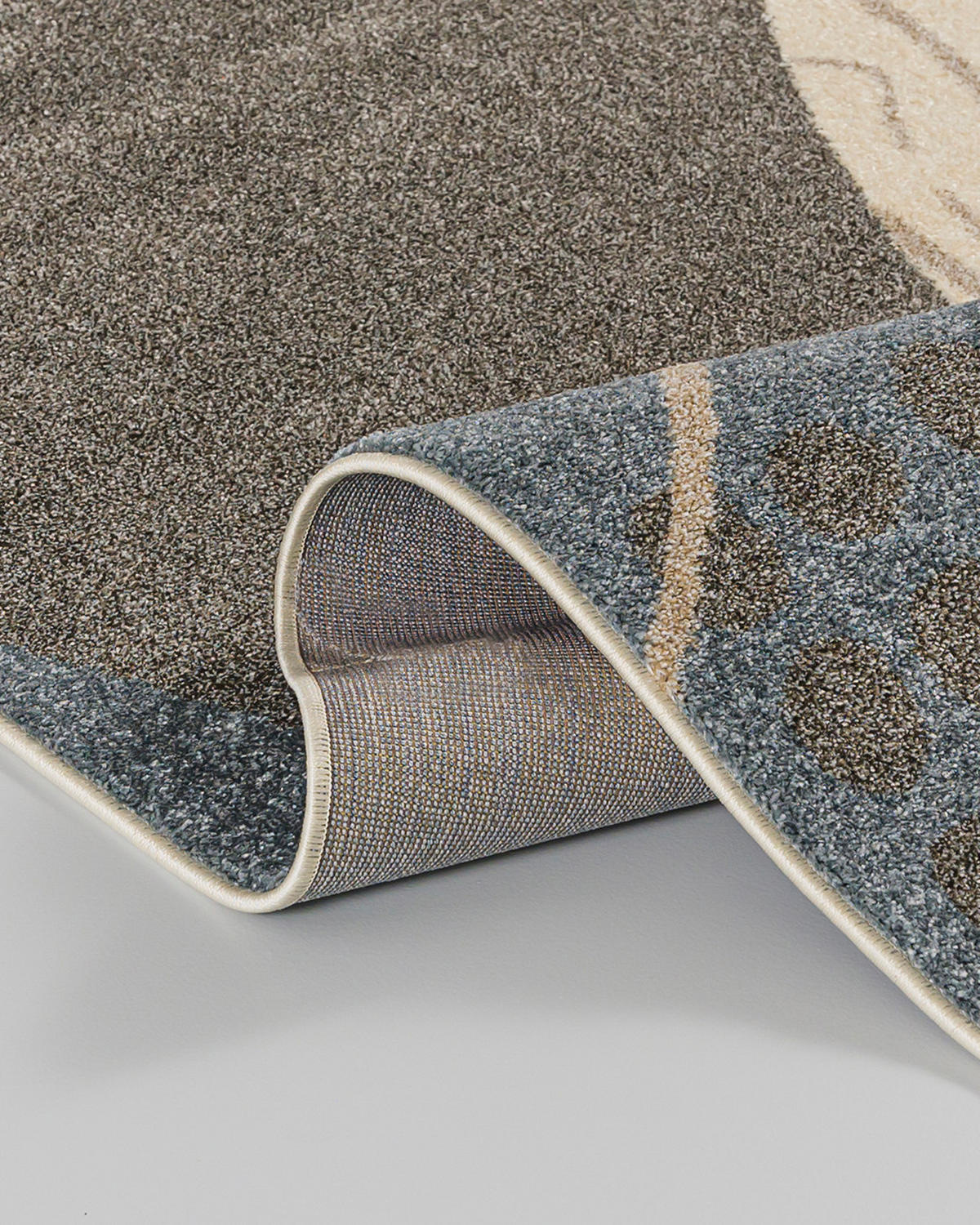 TEPPICH Beige Geometrisch In-Outdoor Pflanzlich Kurzflor Rechteckig 140 x 200 cm - Creme/Sahara, Textil (140/200cm) - Mazovia