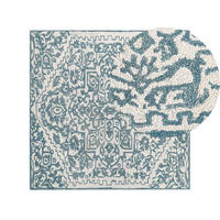 KURZFLOR-TEPPICH Ahmetli 200/200 cm - Weiß, Textil (200/200cm) - Beliani