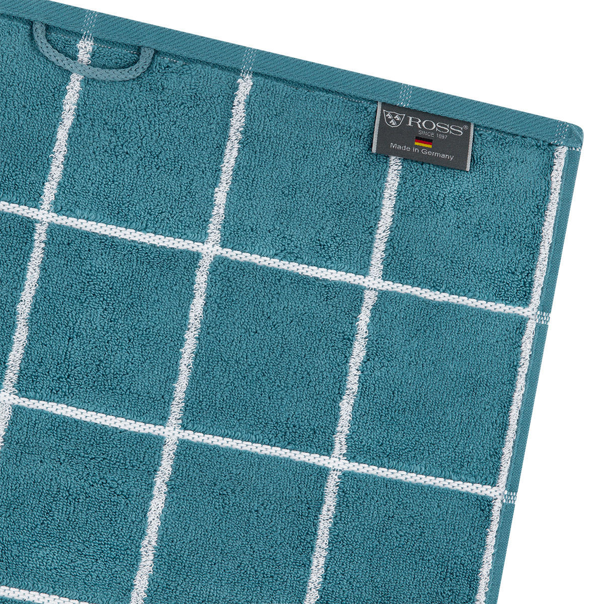FROTTIERSET Sensual Skin Karo 4-teilig - Dunkelgrün, Textil (50/100cm) - Ross