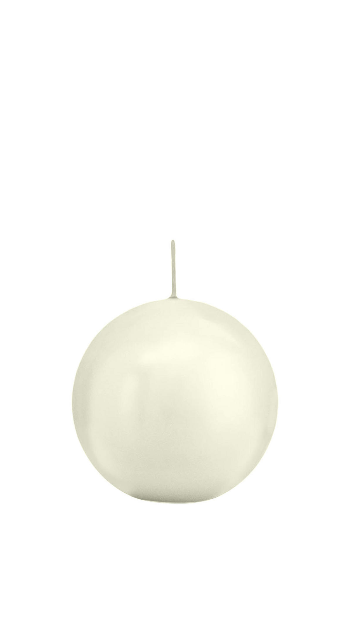 KUGELKERZEN Elfenbein Ø 70 mm, 12 Stück - Beige, Paraffin (7/7/7cm) - Wiedemann Kerzen