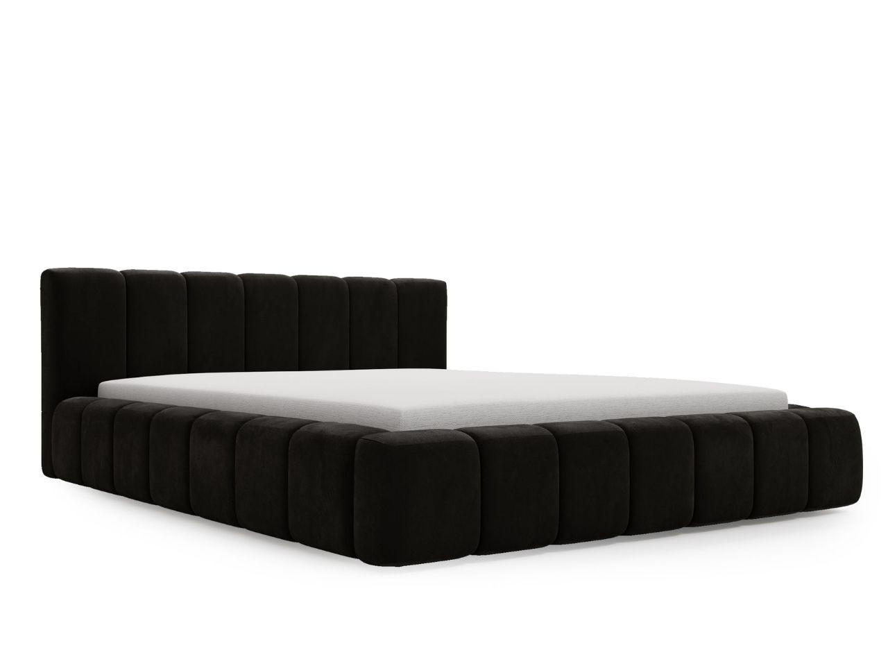 POLSTERBETT Orio 140x200 Schwarz - Schwarz, Textil (140/200cm) - Graingold