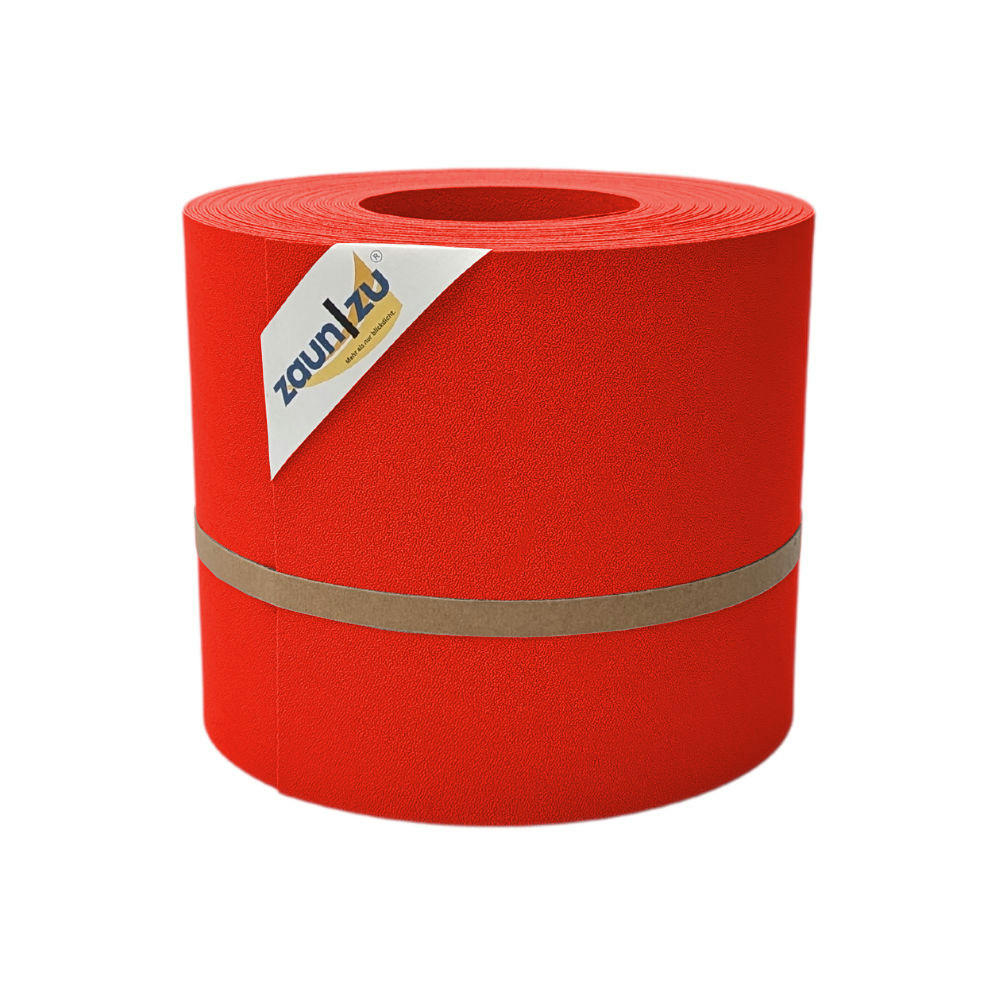 SICHTSCHUTZSTREIFEN Premium für Doppelstabmatten Zaunblende Rot, 26m - Rot, Kunststoff (2600/19cm) - ZAUN|ZU