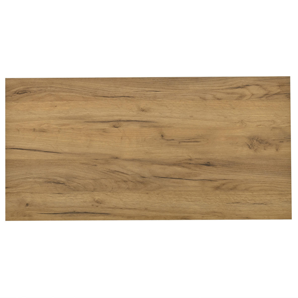 COUCHTISCH 100/50/35 cm Weiß + Holzton aus Spanplatte mit 2 Schubladen und LED-Beleuchtung - Weiß, Holzwerkstoff (100/50/35cm) - OKMYHOME