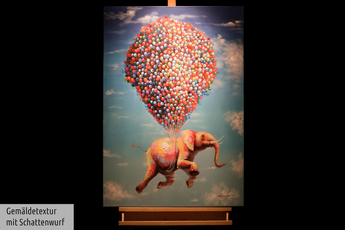 ÖLGEMÄLDE 70/100 cm - Multicolor, Holz/Textil (1.74/100cm) - KUNSTLOFT