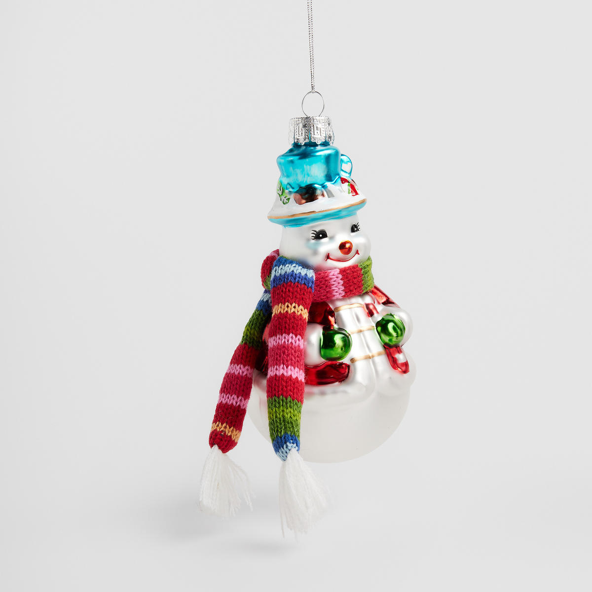 GLASKUGEL Lumiko, Mehrfarbig, 7 x 7 x 13 cm, Dekorative Weihnachtsdeko - Multicolor, Glas (7/7/13cm) - home&you