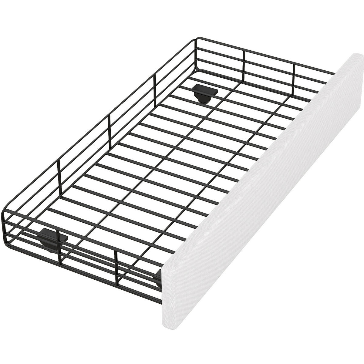 ČALOUNĚNÁ postel 90/200 cm světle béžová z MDF a lnu se 2 zásuvkami a nastavitelným čelem - bílá, textil (90/200cm) - OKWISH