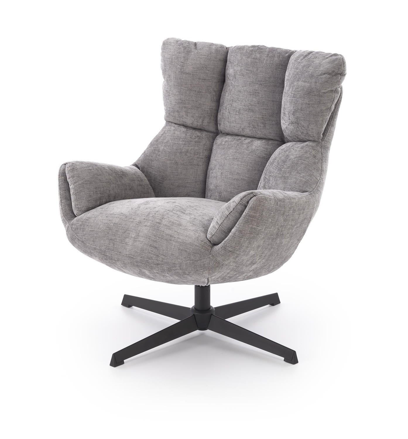 DREHSESSEL mit Polsterung COZY 360° - Grau, Textil (72/87/79cm) - Lookway