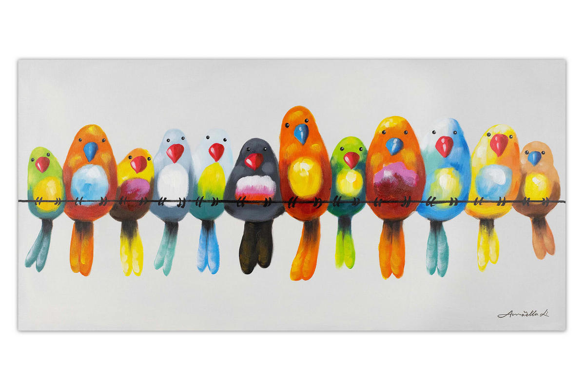 ÖLGEMÄLDE 120/60 cm - Multicolor, Holz/Textil (120/60cm) - KUNSTLOFT