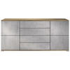 SIDEBOARD Rova Beton Oxid Optik - Hellgrau, Holzwerkstoff (166.5/75.5/35cm) - Vladon